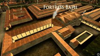 Animation of ancient Roman Fort in Caerleon Wales [upl. by Fredelia]