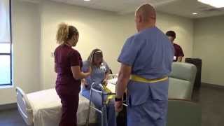 Physical Therapy Transfer Training  How To Transfer From Wheelchair To Bed [upl. by Palocz]