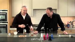 How to make a frappé coffee using an aerolatte milk frother [upl. by Ynettirb]