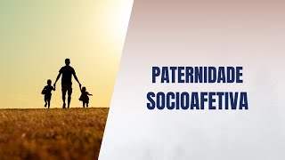 Paternidade socioafetiva [upl. by Tunnell]