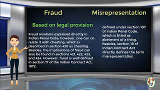 What is Difference Between Fraud amp Misrepresentation [upl. by Llenaej]