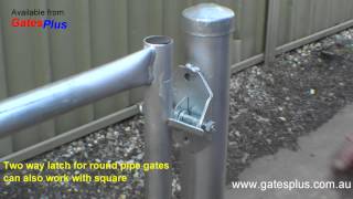 Gate Latch 2 way for round pipe and square [upl. by Harlene]