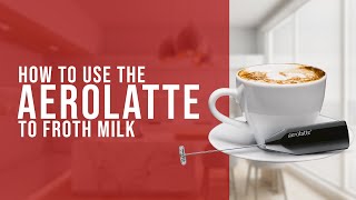 How To Use the AeroLatte To Froth Milk [upl. by Olenolin]