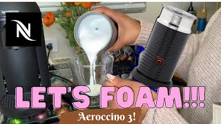 How To Foam Milk With Aeroccino 3 Make Coffee With Foam Tips amp Tricks  Easy Foamed Latte Recipe [upl. by Demakis]