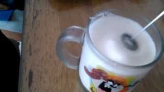 Aerolatte Review Frothing Cold Milk In Under 1 Minute [upl. by Vashtia]